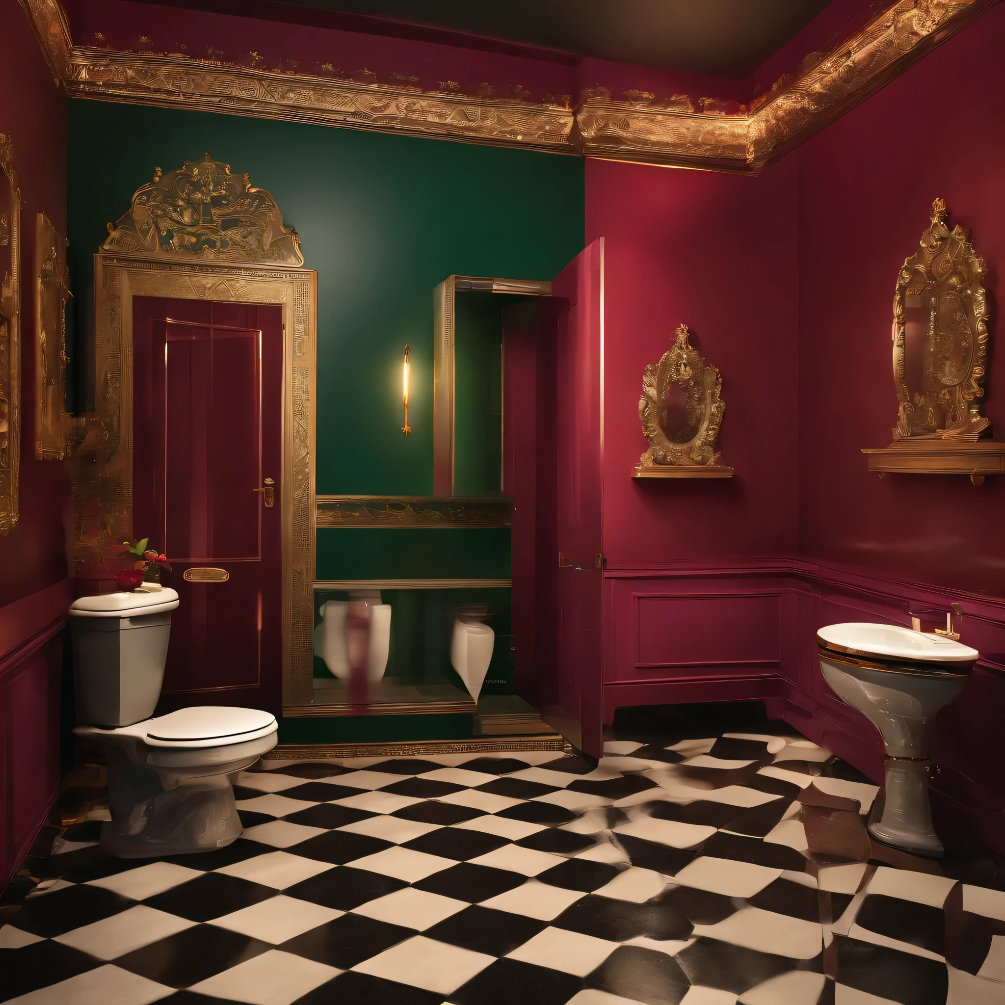 Toilet in the room