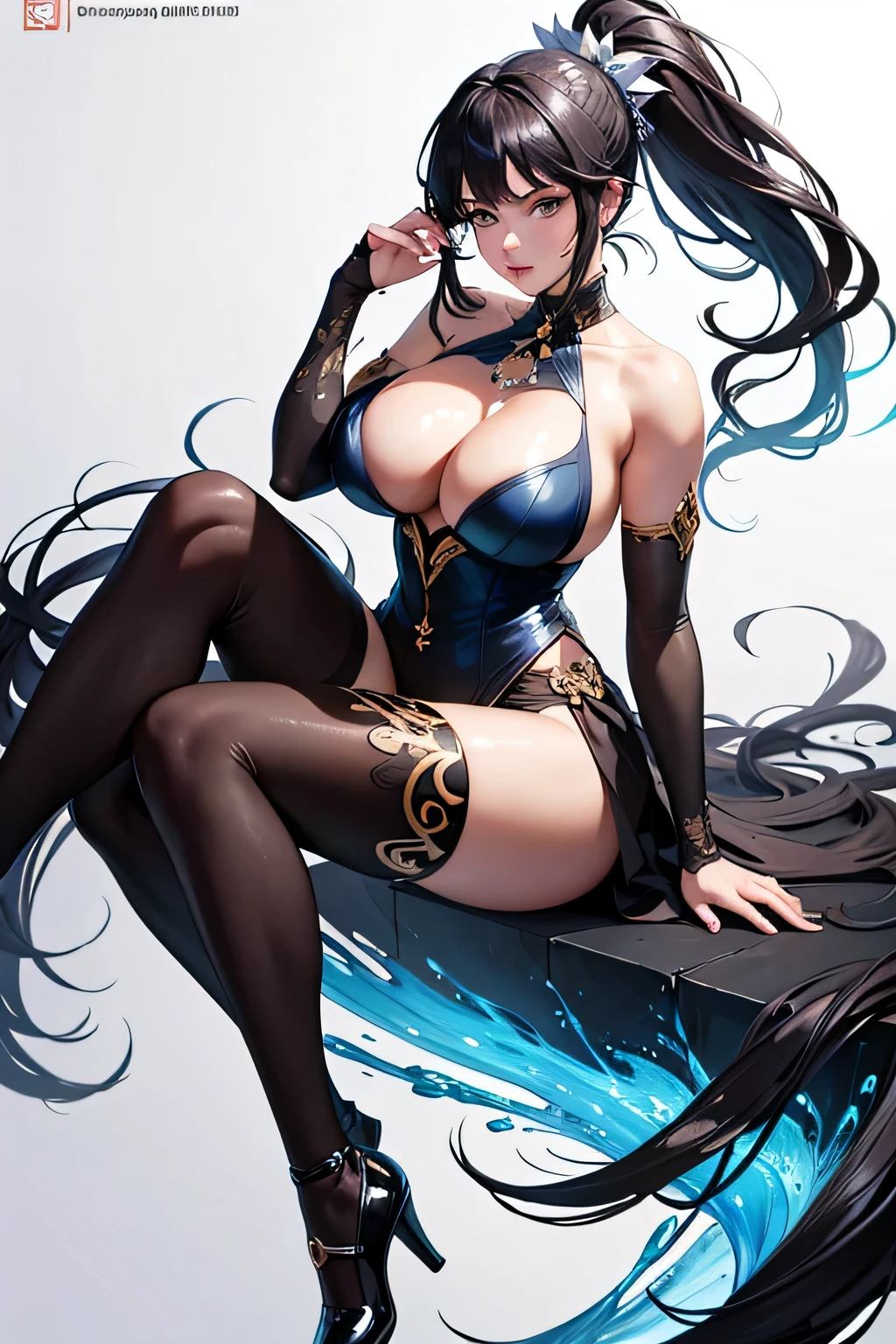 (masterpiece, best quality)
1 woman, full-body, age 20, chubby, nsfw, no dress, sleeveless, stunning beautiful artwork, maximalist, by artgerm, 8k anime artwork, dark eyes, long legs, long black ponytail hair, trending on artstation, detailed shadows, vibrant colors, shining skin, intricate details, realistically rendered, 8k photo, hyper-realistic.