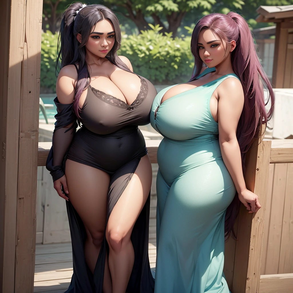 (masterpiece:1.2), (best quality:1.2), ((only one person:1)), {full body image:1},very , huge , very wide , black woman, pink hair, long ponytail hair, Happy smile, realistic and detailed hands, realistic and detailed face, realistic and detailed tooth, realistic and detailed foots, realistic and detailed face, aviator sunglasses, park, walking on the trail, dark green short dress, extremely thicc.