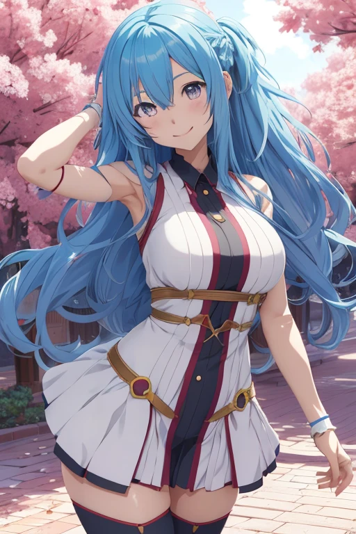 anime girl, (Big smile), (whole body), (Hair in one eye:1.2),Enchanting anime girl, Best anime 4K, wallpapers, Attractive anime girl, 4k anime wallpaper, 4K Manga Wallpaper, Detailed digital anime art, Anime Best Girls, Beautiful Anime Girls, Detailed anime artwork, Beautiful and attractive anime women