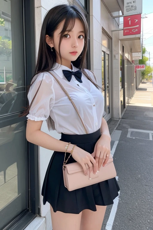 Cute Girls、high school girl、pure、See-through、mini skirt