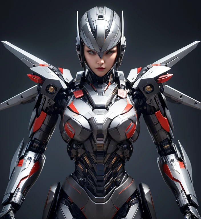 Textured skin, Super Detail, high details, High quality, Best Quality, hight resolution, 1080p, hard disk, beautiful,(War Machine),(Rocket Missile),Beautiful Cyborg Woman,Mecha Cyborg Girl,Battle Mode,Girl with a mecha body,A powerful cyborg woman, sleek and futuristic, with advanced mechanical augmentations that enhance her strength and capabilities.