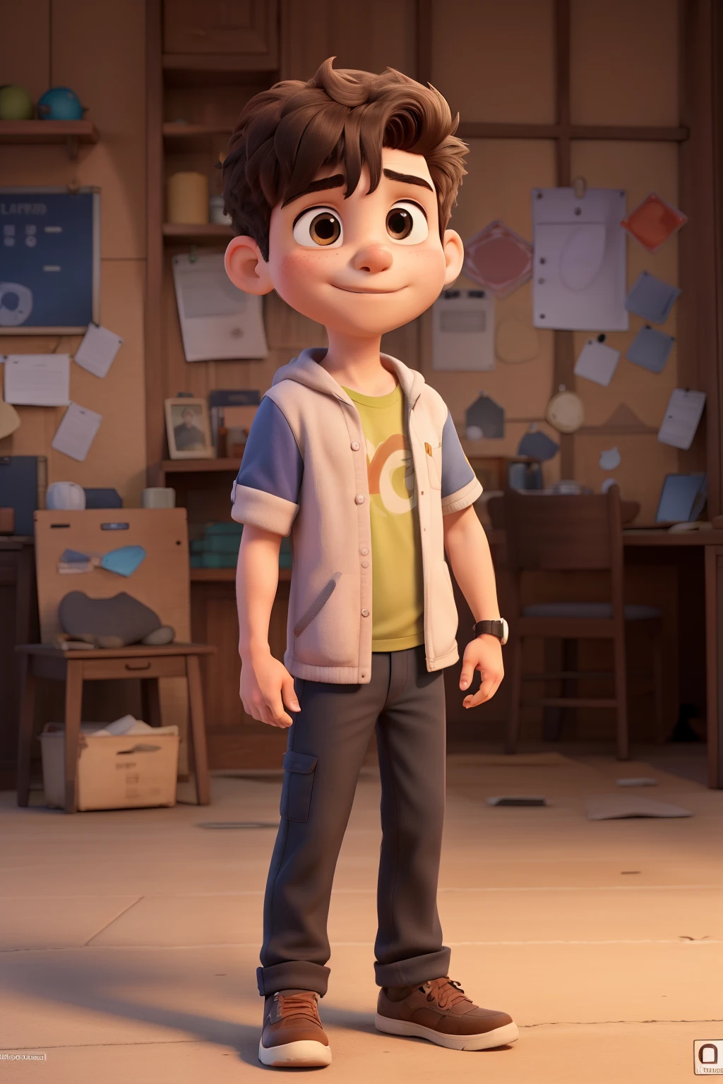 ((melhor qualidade)), ((desenho)), (detalhado), a boy in different positions, observador