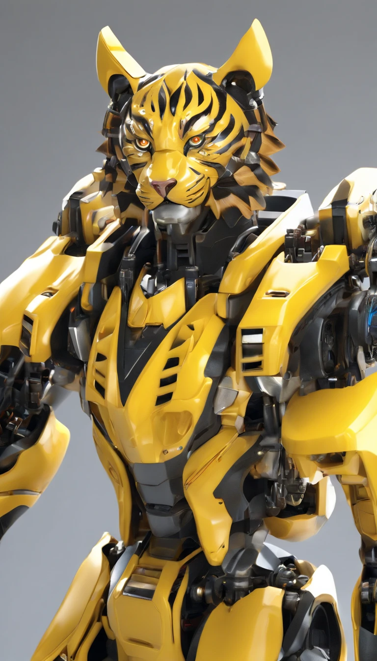 (A transparent cyber mecha tiger:1.5), (Cyber Mech Yellow and Black Tiger:2.0), (Highly detailed CG Unity 16k wallpaper:1.1), (Noise reduction strength: 1.45), (tmasterpiece:1.37), (Full body pose:1.4:), full length, Dynamic Angle, Starry Sky, Realistic texture, Side lighting, Shine, Shine光, Ray Tracing, ((masterpiece)), (masterpiece), highest quality, Ultra-high resolution