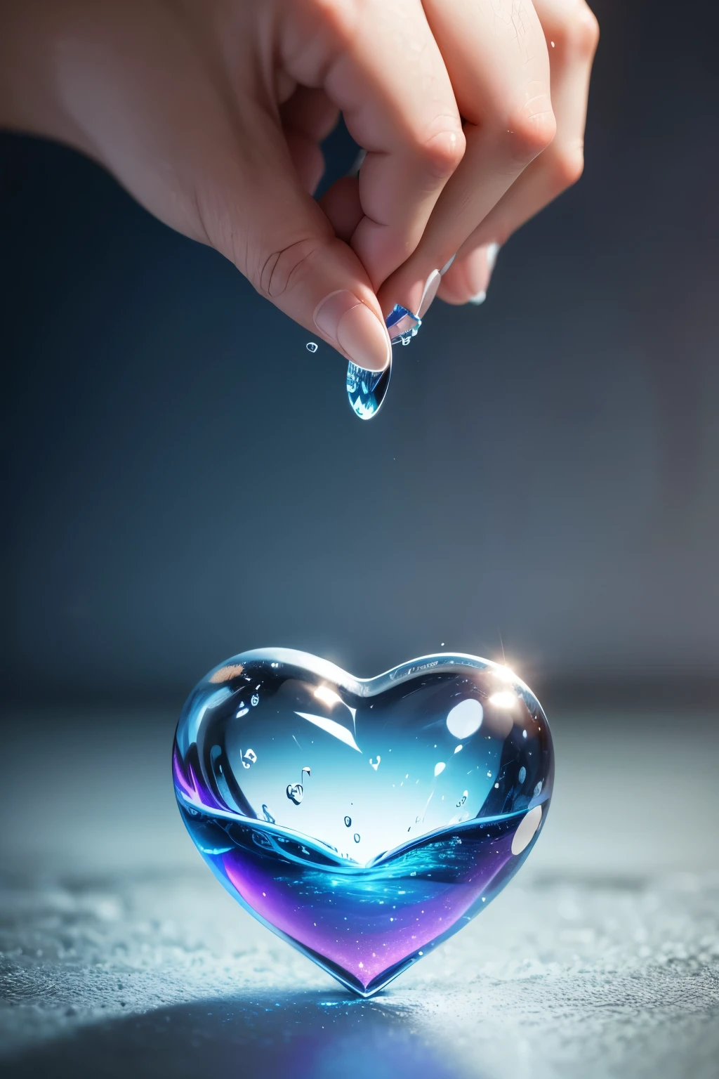 The heart is as pure as a drop of water