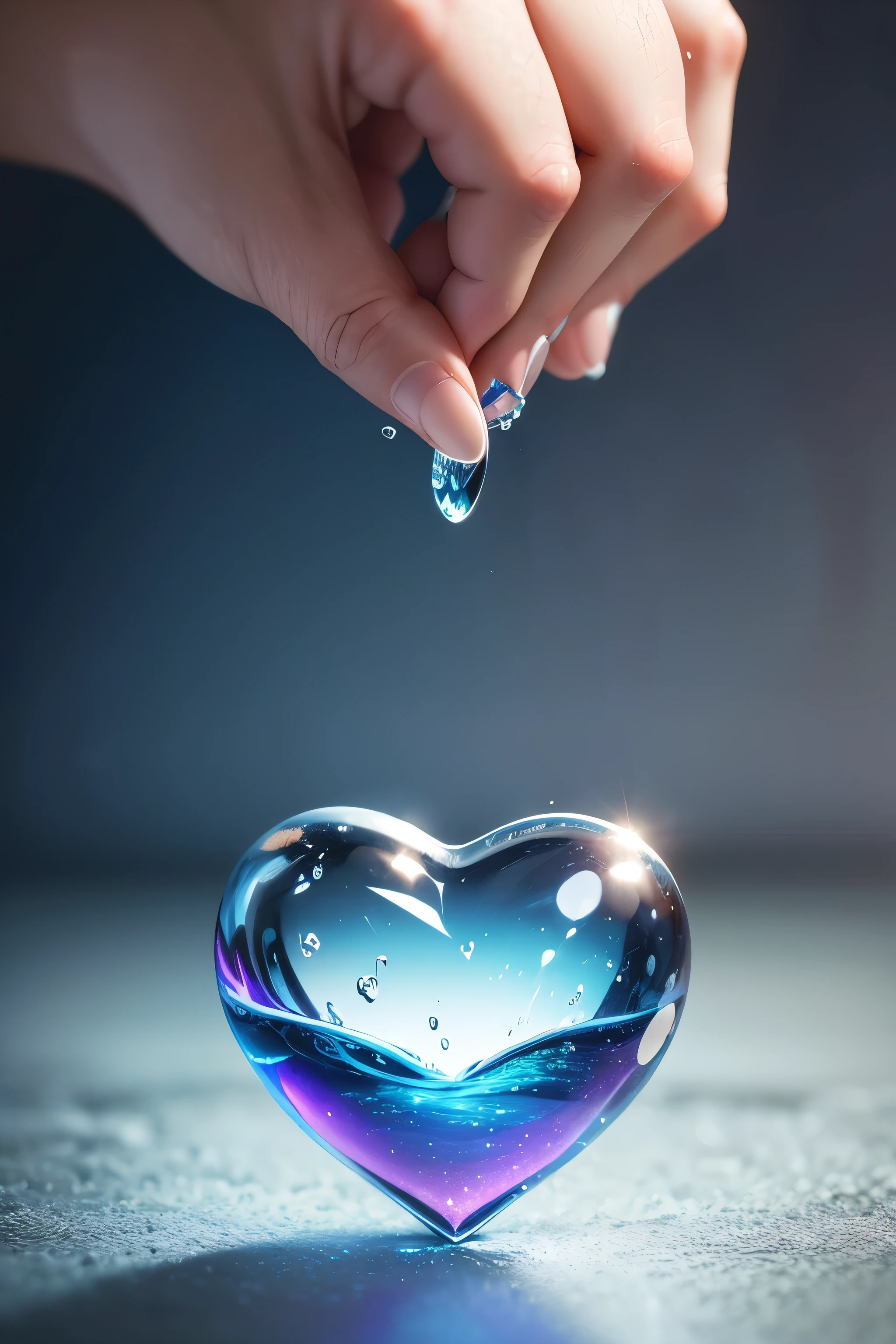 The heart is as pure as a drop of water