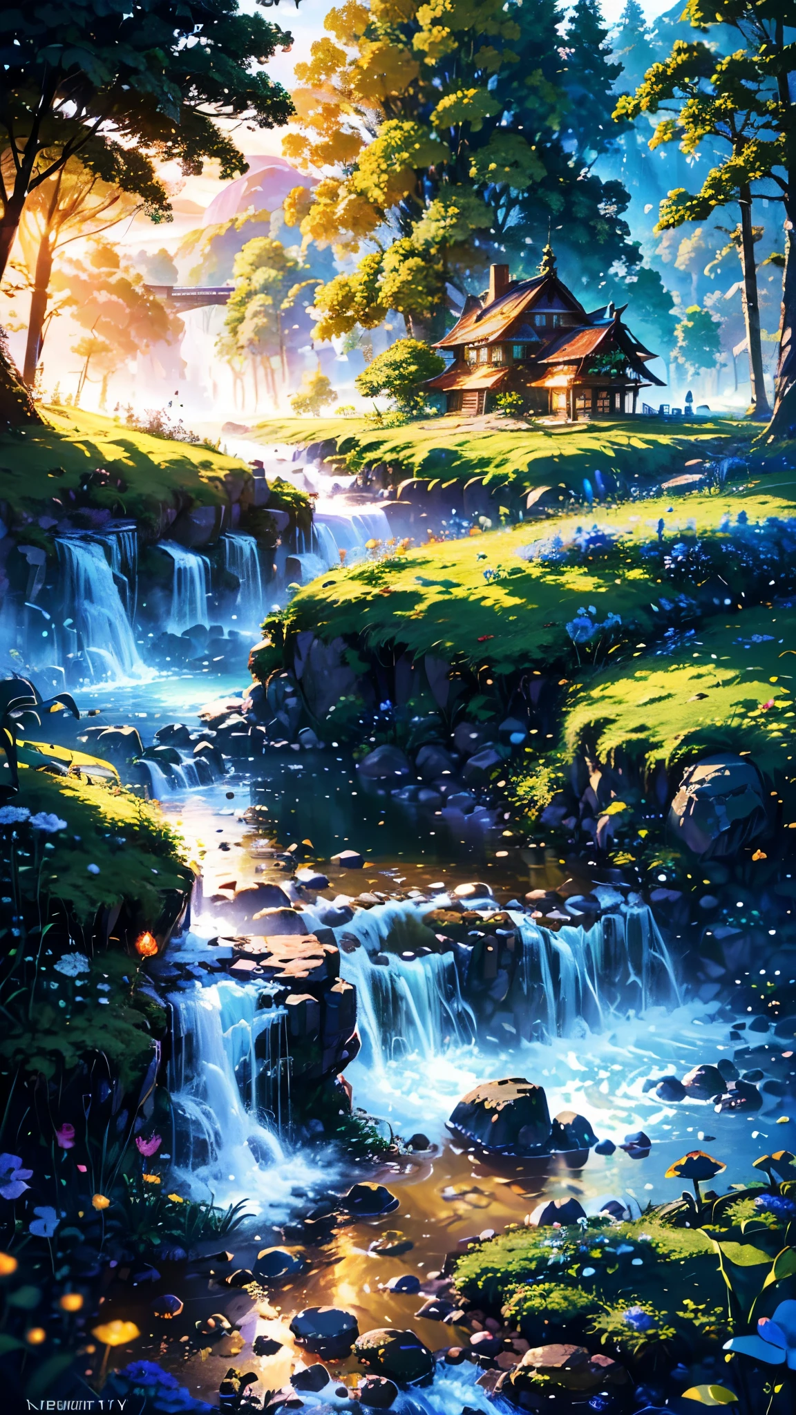 masterpiece, best quality, high quality,extremely detailed CG unity 8k wallpaper, An enchanting and dreamy scene of a fantasy forest, with towering trees, glowing mushrooms, and hidden fairy glens, creating a sense of mystique and enchantment, artstation, digital illustration, intricate, trending, pastel colors, oil paiting, award winning photography, Bokeh, Depth of Field, HDR, bloom, Chromatic Aberration ,Photorealistic,extremely detailed, trending on artstation, trending on CGsociety, Intricate, High Detail, dramatic, art by midjourney