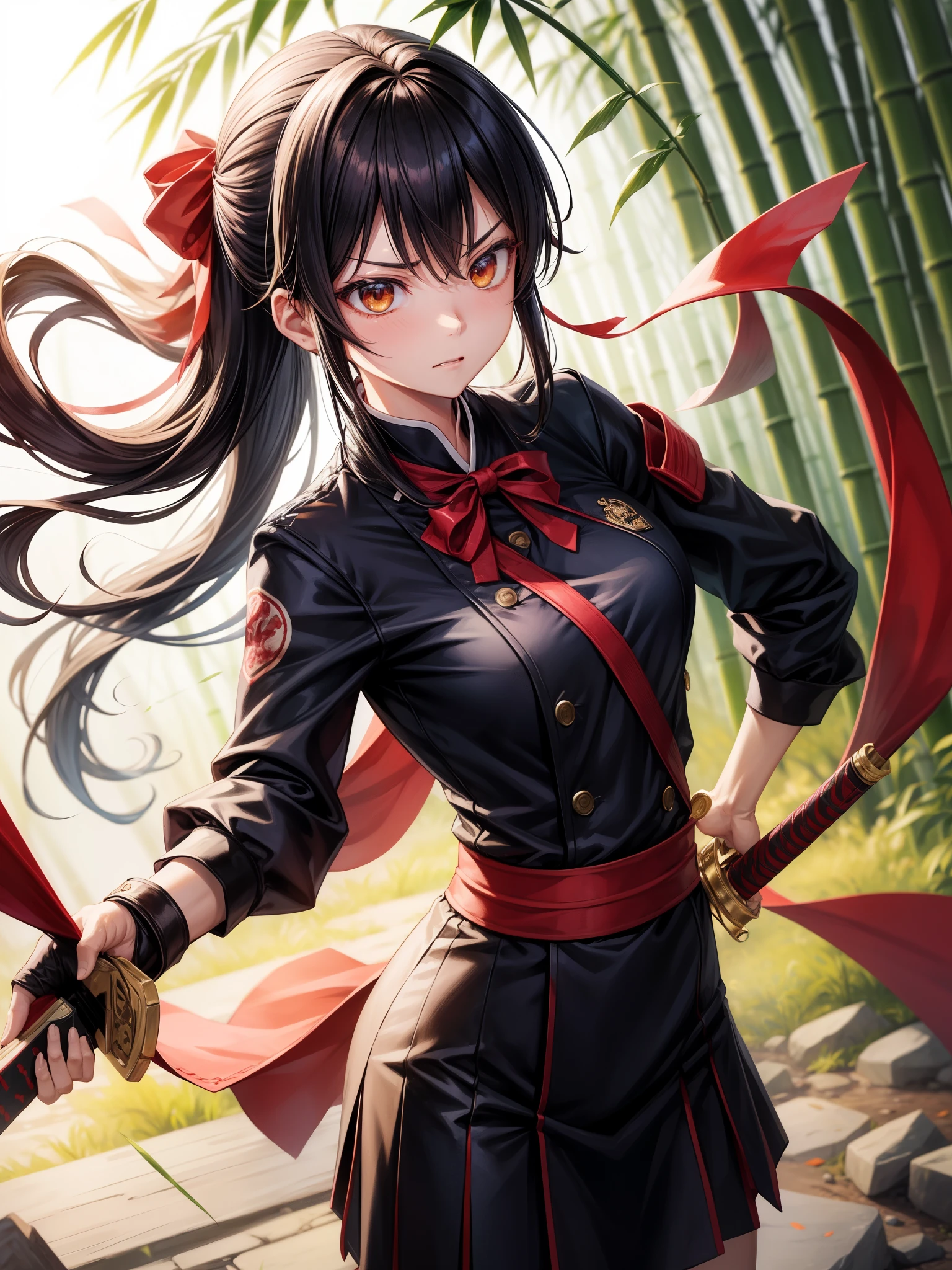 Female Banchou、bad、Yankee、Special Attack Uniform、、Glare、Turn on the gun、Red ribbon、Bamboo sword、tobacco、tobacco、Combat posture、Rage、well、I love you、Ye Yu's ancestor Wei Luo Shewei Demon World、Serious、Mabu-dashi 、Heaven and the world are self-respecting