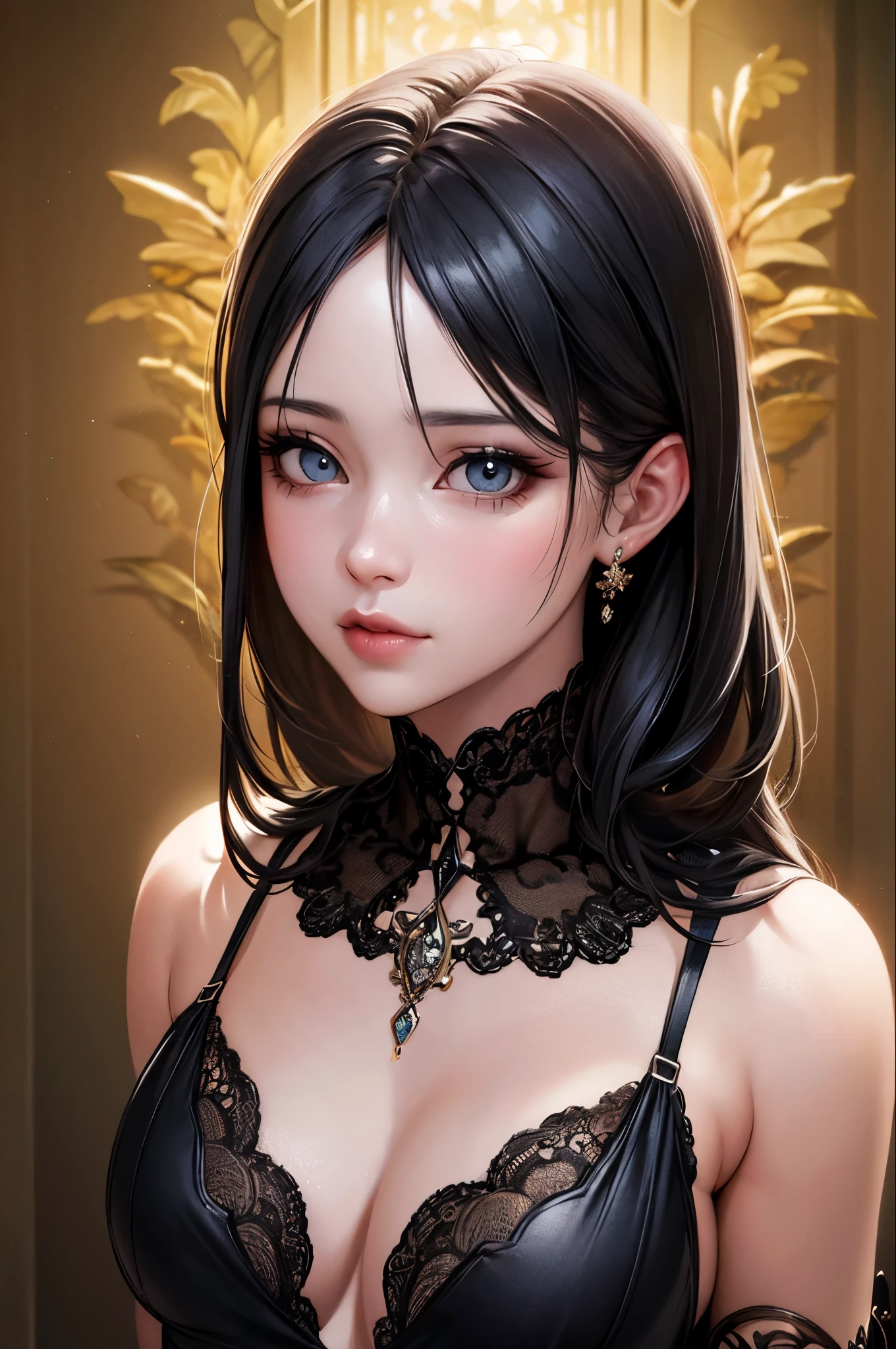 (original) , (Highly detailed wallpaper) , (highest quality) , (masterpiece) , Photographic reality, Realistic, Highly detailed illustration , Beautiful Eyes, (Delicate face) , Perfect detail, (Best lighting) , (Very intricate details) , Super detailed, , Kogal,, ((Black Suit 1.5)), , 4K Integration,