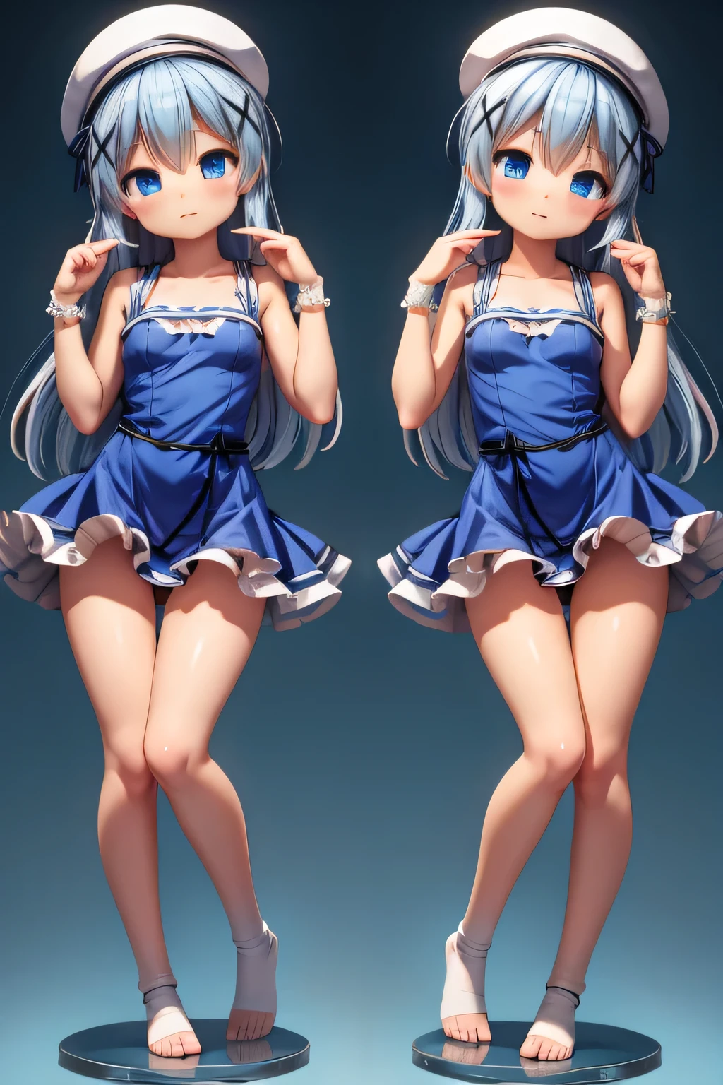 multiple views figurine