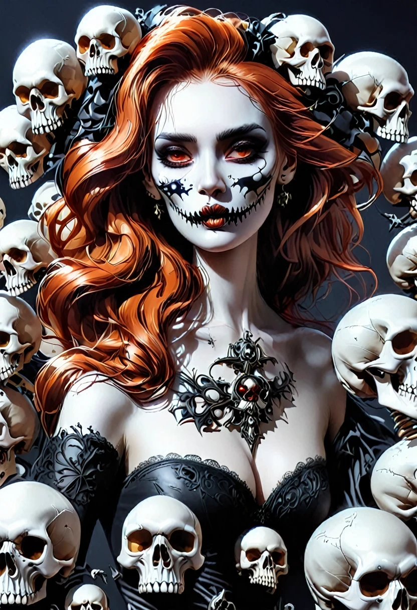 Greedy bad woman and lots of skulls,Life is varied