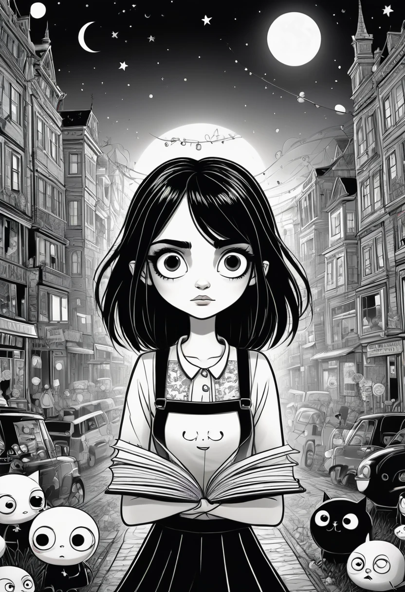 Mean Girl, by Sarah Andersen, best quality, masterpiece, very aesthetic, perfect composition, intricate details, ultra-detailed