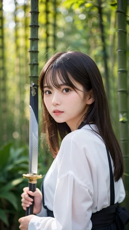 The beautiful, shining blade of a Japanese sword