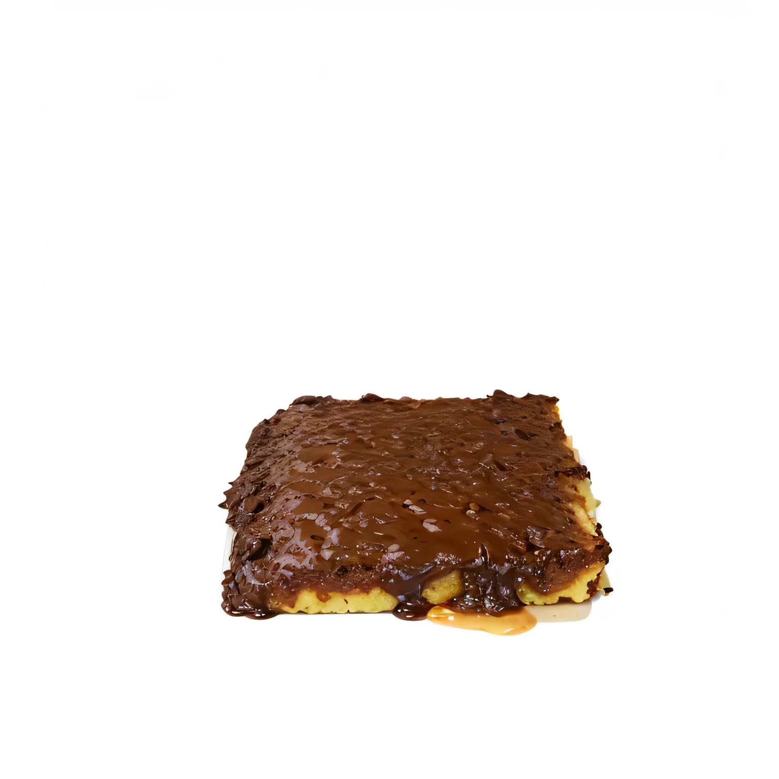 there is a chocolate dessert on a plate on a black background, gooey, brittle. highly detailed, hasselblatt, caramel, smothered in melted chocolate, chocolate frosting, gooey skin, baked bean skin texture, kek, stacked image, on black background, highly rendered, ( ( brown skin ) ), brown:-2, battered, magma, larapi