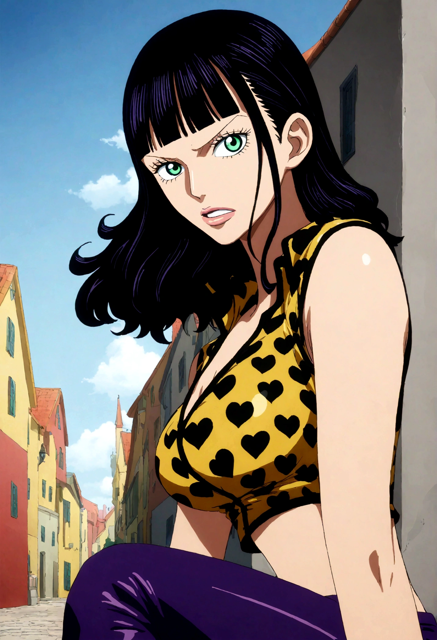 One Piece World, Nico Robin, Bad girl style, Spice girls, Sharp eyes, Domineering posture, High-quality rendering