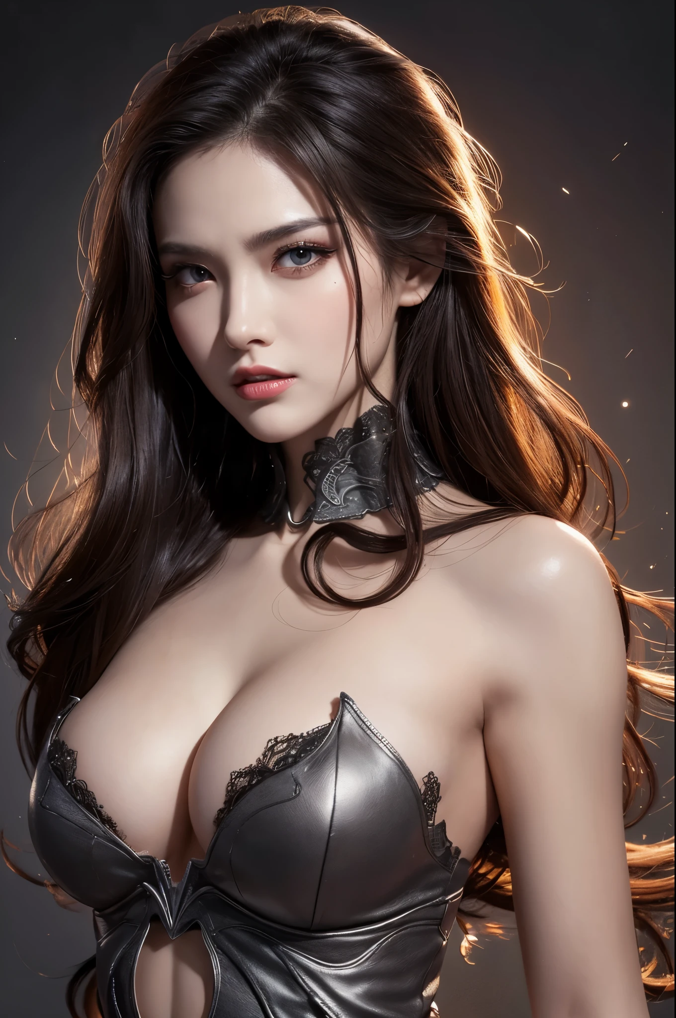 8K,Fanged Demon,Fierce angry expression,Perfect Anatomy,charm,Volume measurement,Body balance,Digital single-lens reflex camera, Soft lighting, Detailed Background, Written boundary depth, Volumetric lighting, Sharp focus, Absurd, Realistic proportions, Excellent anatomy, (Realistic, 超Realistic:1.4), 16K HDR, dawn,A High Resolution,super Realistic 肌,Super beautiful expression,Fantasy art,Character Art,Wind effects:1.9、Cloud Effect:1.2、Full Rendering、Professional quality high resolution、Perfect contrast、Perfect lighting、Perfect composition、Perfect Skin、Perfect Fingers、Perfect breasts、Perfect Hair、Perfect Face、Realistic facial features,super highest quality,Slim figure,Perfect body line,Perfect hand shape,Anatomical body balance,Highly detailed face,Highly detailed eyes,Beautiful Lips,Excellent light particles,Cinema Lighting,Devil makeup,Ultra-high resolution,Ultra-Realistic Skin,A strong and well-trained body,Cat's eyes shine,,