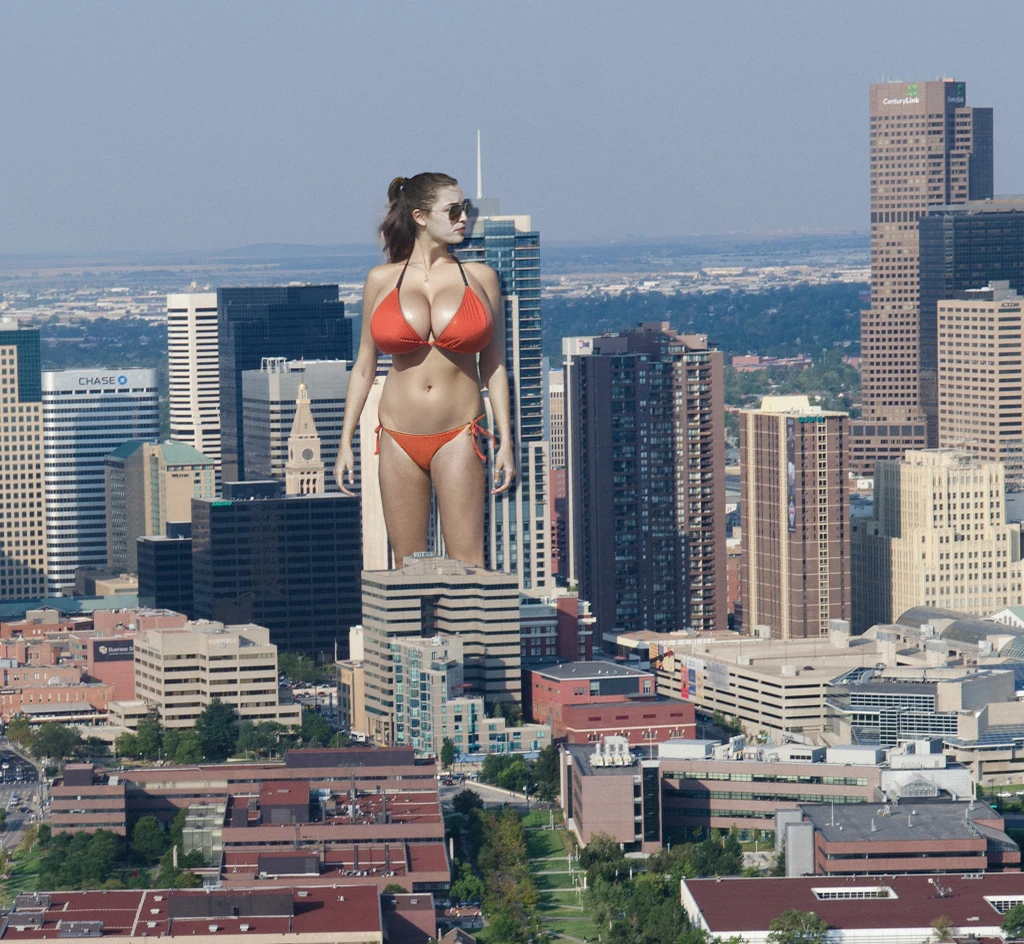 cleavage, plain bikini, (big giant enormous oversized massive huge colossal breasts:1.5), (gigantic sagging breasts:1.5), symmetric breasts, (extremely very long full big hair)