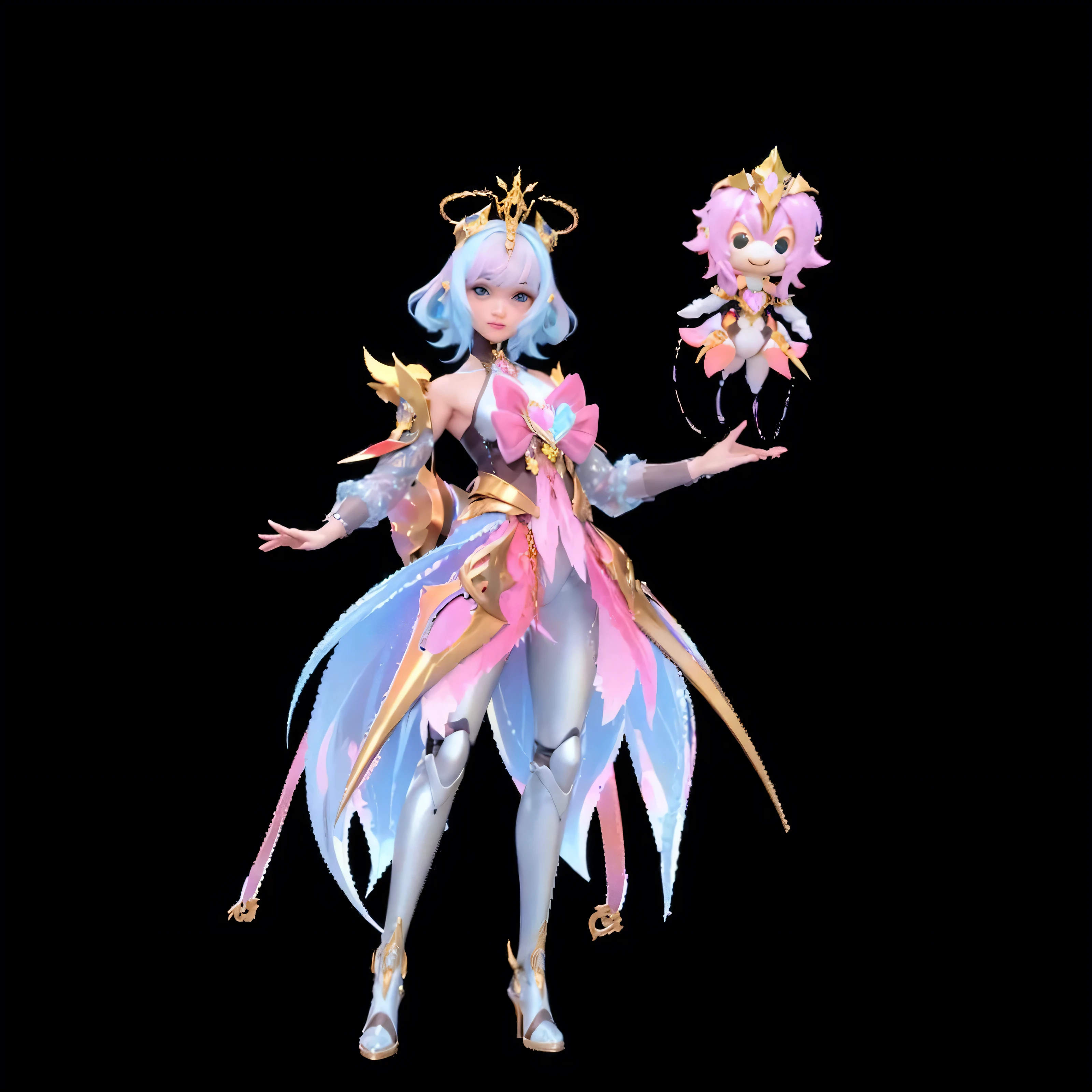 Transparent hair、hime-cut、Golden Eyes、eye glasses、10-year-old daughter、flat chest、Pubic hair、Beautiful open legs、Cheer Dance