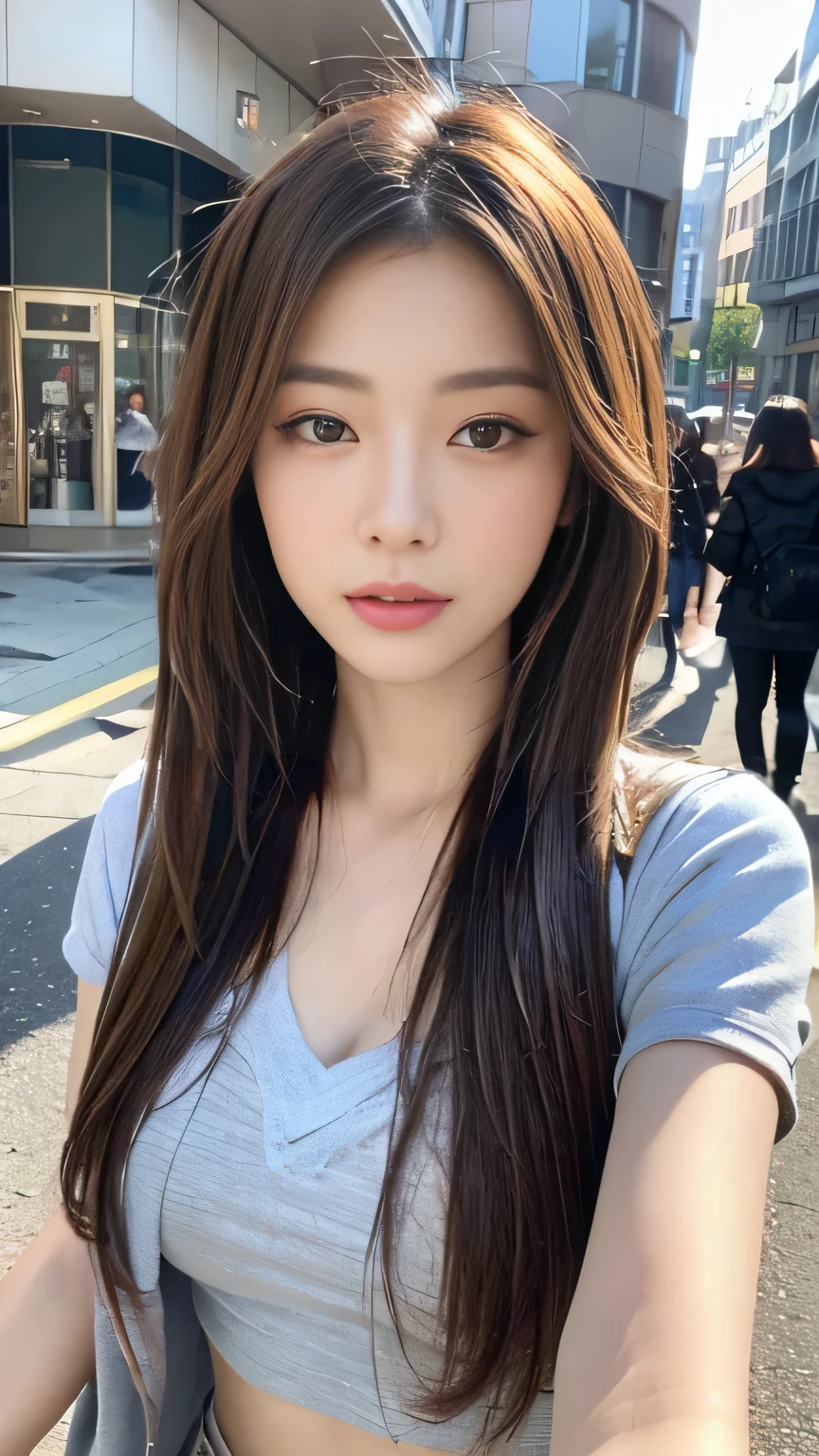 ((best quality、8K、masterpiece:1.3))、sharp、:1.2、Perfect body beauty:1.4、Slim abs:1.2、((Layered Hairstyle、Hand holding big cup:1.4))、underwear、(rain、street、:1.2)、wet:1.5、Very detailed face and skin textures、Delicateeyes、Double eyelids、Look at the camera,big,Baogou,