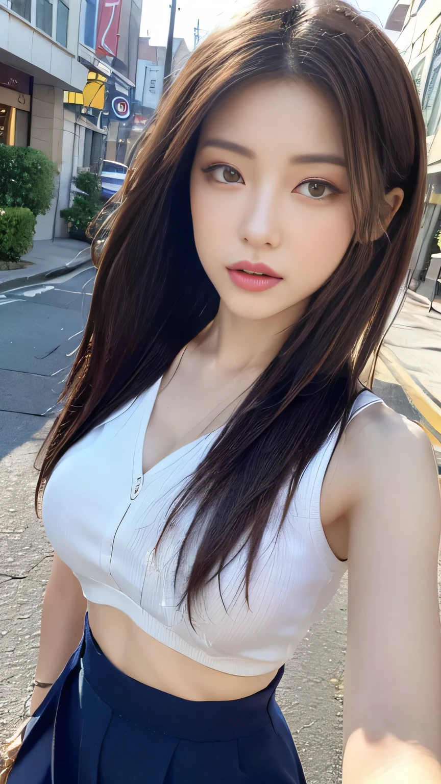 ((best quality、8K、masterpiece:1.3))、sharp、:1.2、Perfect body beauty:1.4、Slim abs:1.2、((Layered Hairstyle、Hand holding big cup:1.4))、underwear、(rain、street、:1.2)、wet:1.5、Very detailed face and skin textures、Delicateeyes、Double eyelids、Look at the camera,big,Baogou,