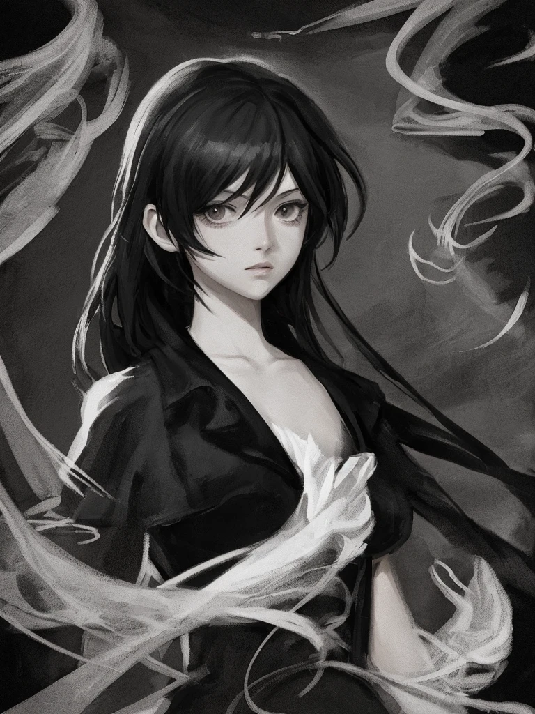 In the dark forest　torii　black
