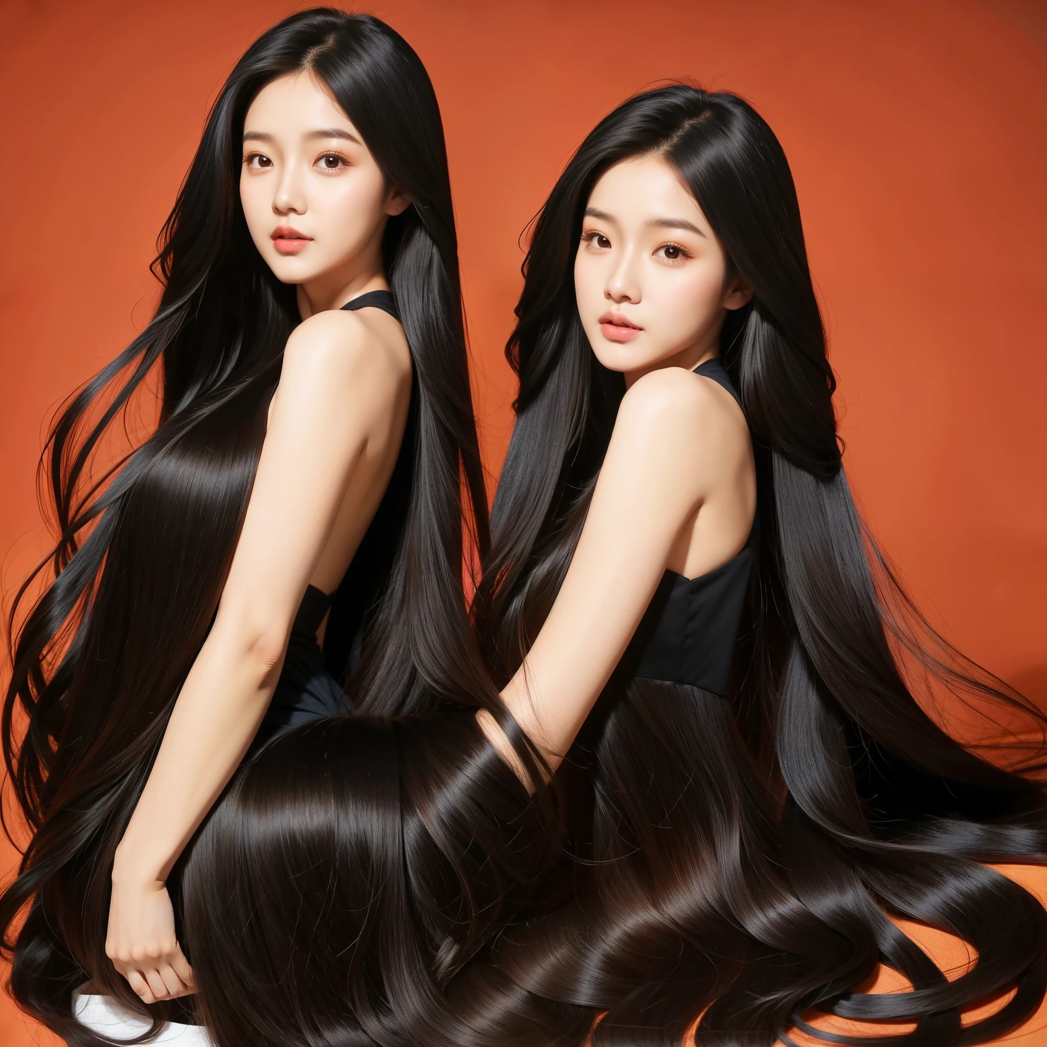 Super long hair、Best image quality、highest quality、Highest Resolution、Ultra-realistic photos、Full body photo、1 girl、Very beautiful face、超Super long hair、Hair length(approximately).5Meters、Straight black hair、Hair longer than height、My hair is'It hasn't been cut in over 20 years.、Slender body、naked、World Long Hair Contest Winner、Very long hair that fills the screen、The longest hair in the world、The most abundant hair in the world、The most beautiful hair in the world、Location: Private pool、My long hair spills out onto the poolside、Long hair covers her vagina、Long hair wrapped around the body、My long hair is as shiny as velvet、I have never had my hair cut since I was born.、I take care of my long hair every day、Rapunzel felt inferior to me because of my long hair and ran away.、If my loved one wants it, I'll give him all of my long hair、My long hair is so sexy、My long hair is naughty、My long hair is provocative and obscene、My long hair is my biggest charm point.、The brilliance of my long hair overwhelms many people.、Women all over the world envy my long, beautiful hair.、