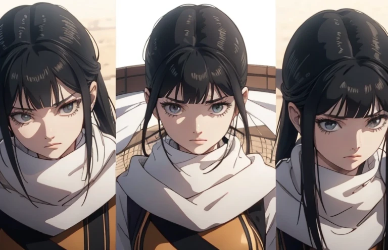 3girls standing  together black hair, black hair, , anime style, , , lineup, 8k, super detail, high details, accurate, masterpiece, UHD, best quality, award winning, 4K looking at viewer emotionless expressionless mindless portrait 