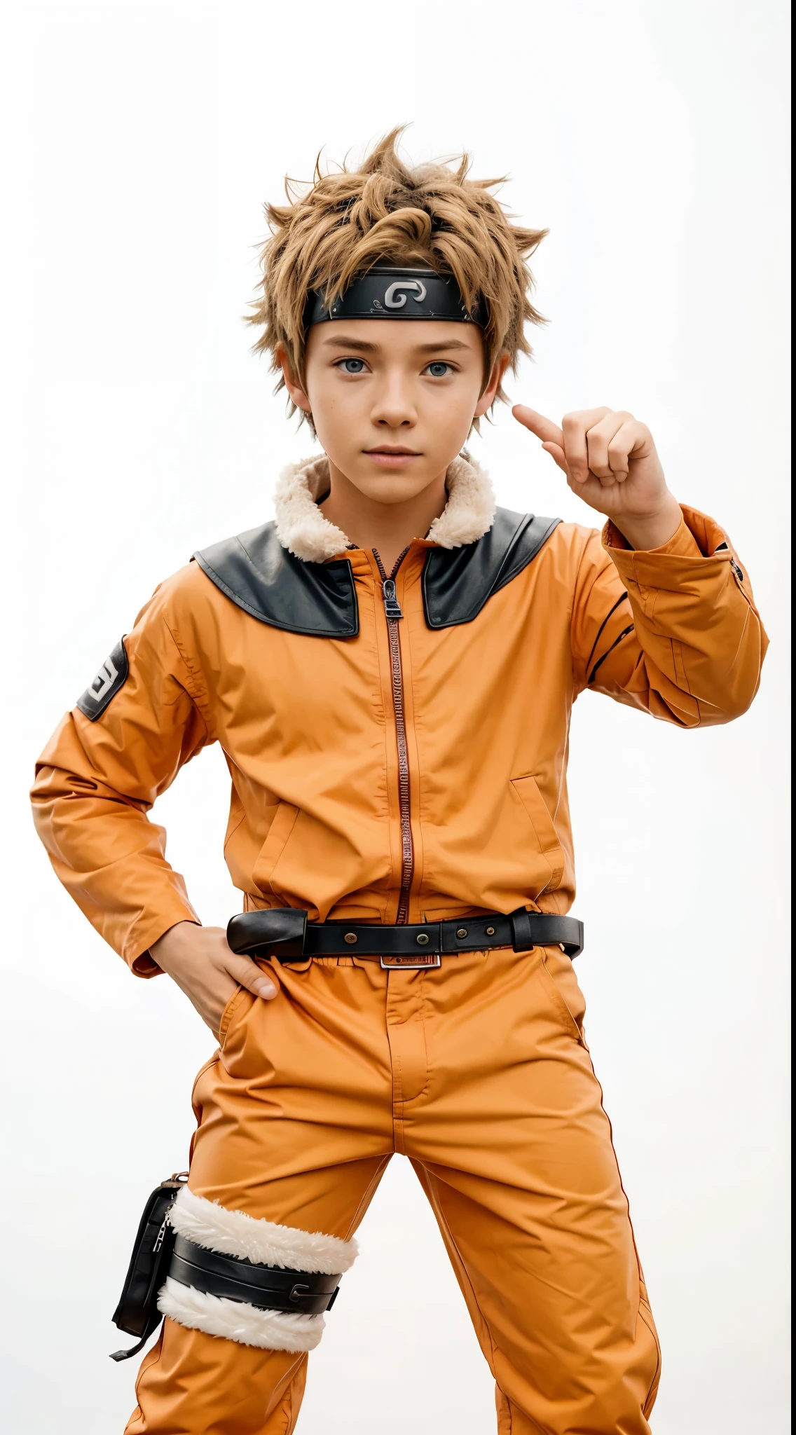 Jeremy Sumpter as Naruto,
  Extremely Realistic, Very Beautiful, 12 years old