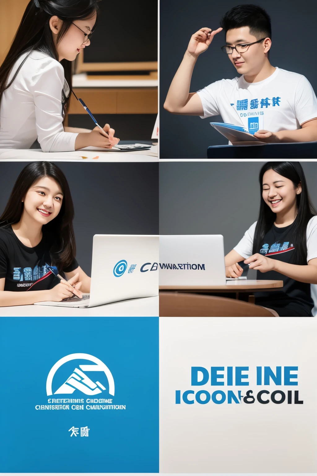 Design a logo for the China International College Student Innovation Competition，The team is called the People&#39;s Master