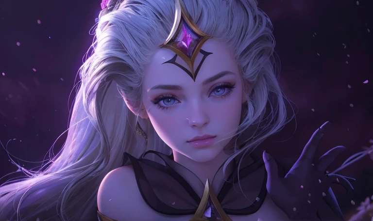 1girl, hyperrealistic, extremely detailed eyes and face, beautiful detailed lips, long eyelashes, intricate detailed dress, ((best quality,4k,8k,highres,masterpiece:1.2),ultra-detailed,(realistic,photorealistic,photo-realistic:1.37)), cinematic lighting, dramatic shadows, cinematic composition, ethereal, dramatic lighting, volumetric lighting, warm color palette, rich colors, oil painting style, highly detailed background, nature landscape