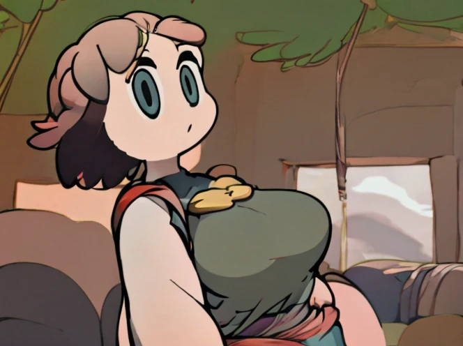 1girl, huge breasts, gigantic breasts, Nuns clothes, Style of moffmachi