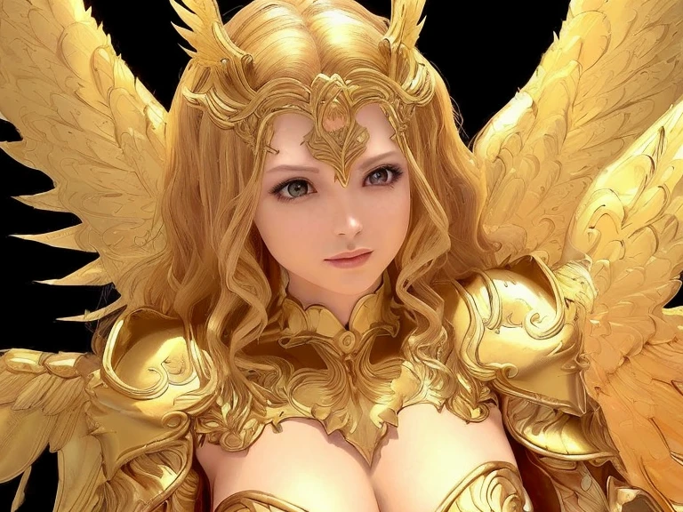 ((best quality)), ((masterpiece)), (detailed), Perfect body,Close-up of a woman wearing a golden costume with wings, Angel Gold Armor, majestic angel, angel knight girl, Final Fantasy Tactics Characters, mystical atlantean valkyrie, as a Mysterious Valkyrie, Blazing Angel, Maple Leaf Story Character Art, With blazing golden wings, Golden Wings, April renderings, Mysterious Valkyrie, Close-up of a woman wearing a golden costume with wings, Concept art inspired by PwC, pixiv, Baroque, Angel Gold Armor, majestic angel, angel knight girl, Final Fantasy Tactics Characters, mystical atlantean valkyrie, as a Mysterious Valkyrie, Blazing Angel, Maple Leaf Story Character Art, With blazing golden wings, Golden Wings, Battle with orcs