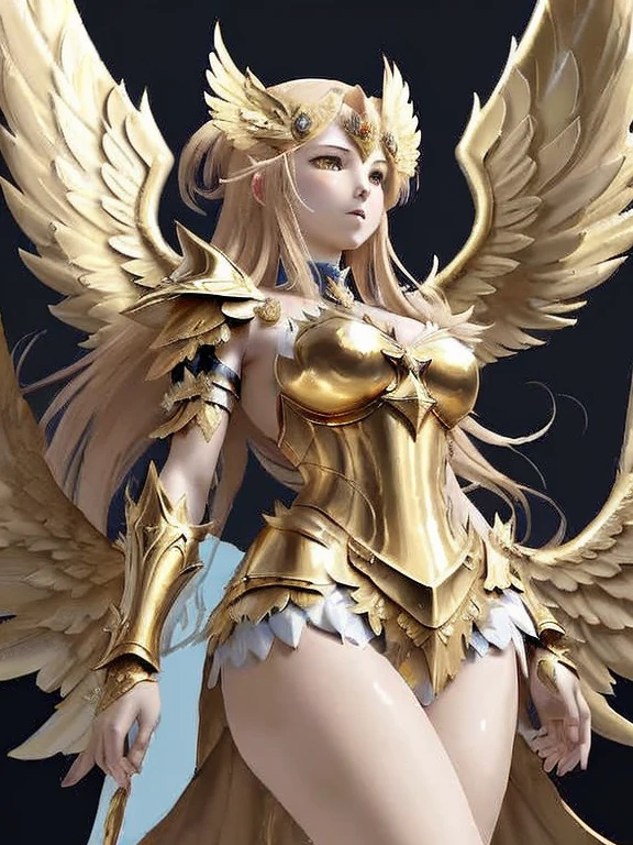 ((best quality)), ((masterpiece)), (detailed), Perfect body,Close-up of a woman wearing a golden costume with wings, Angel Gold Armor, majestic angel, angel knight girl, Final Fantasy Tactics Characters, mystical atlantean valkyrie, as a Mysterious Valkyrie, Blazing Angel, Maple Leaf Story Character Art, With blazing golden wings, Golden Wings, April renderings, Mysterious Valkyrie, Close-up of a woman wearing a golden costume with wings, Concept art inspired by PwC, pixiv, Baroque, Angel Gold Armor, majestic angel, angel knight girl, Final Fantasy Tactics Characters, mystical atlantean valkyrie, as a Mysterious Valkyrie, Blazing Angel, Maple Leaf Story Character Art, With blazing golden wings, Golden Wings, Battle with orcs