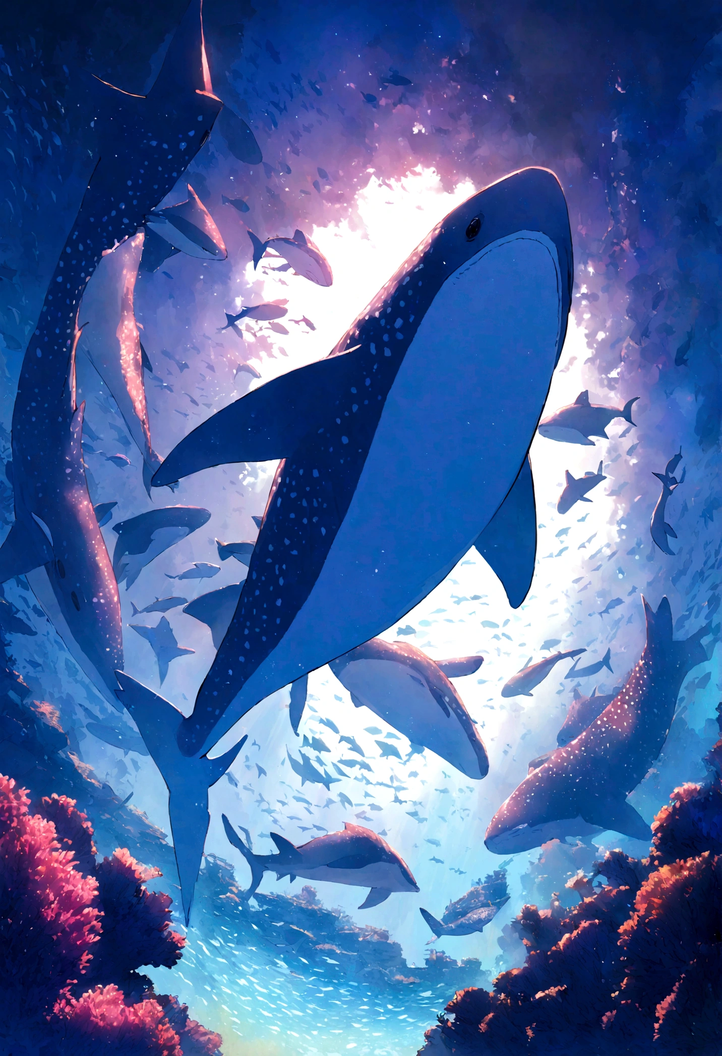 Whale Shark Coral Reef