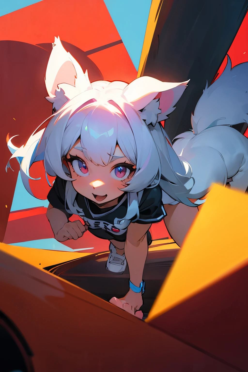 half dog girl