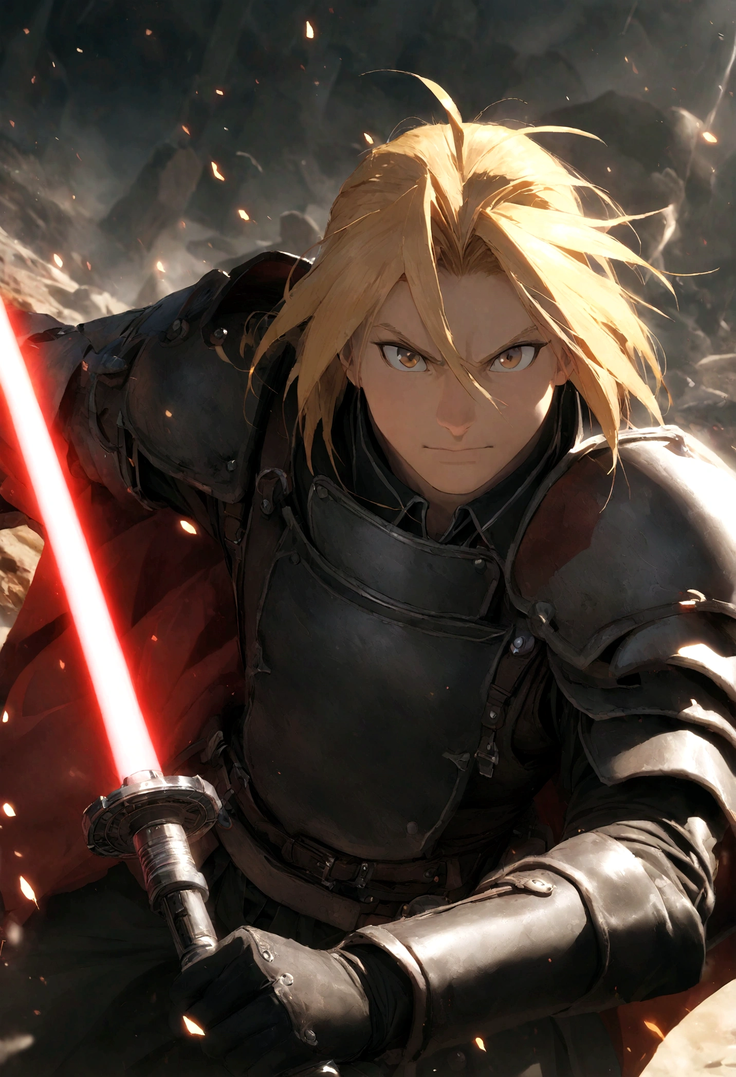 Fullmetal Alchemist,Edward Elric,Force Warrior,Lightsaber