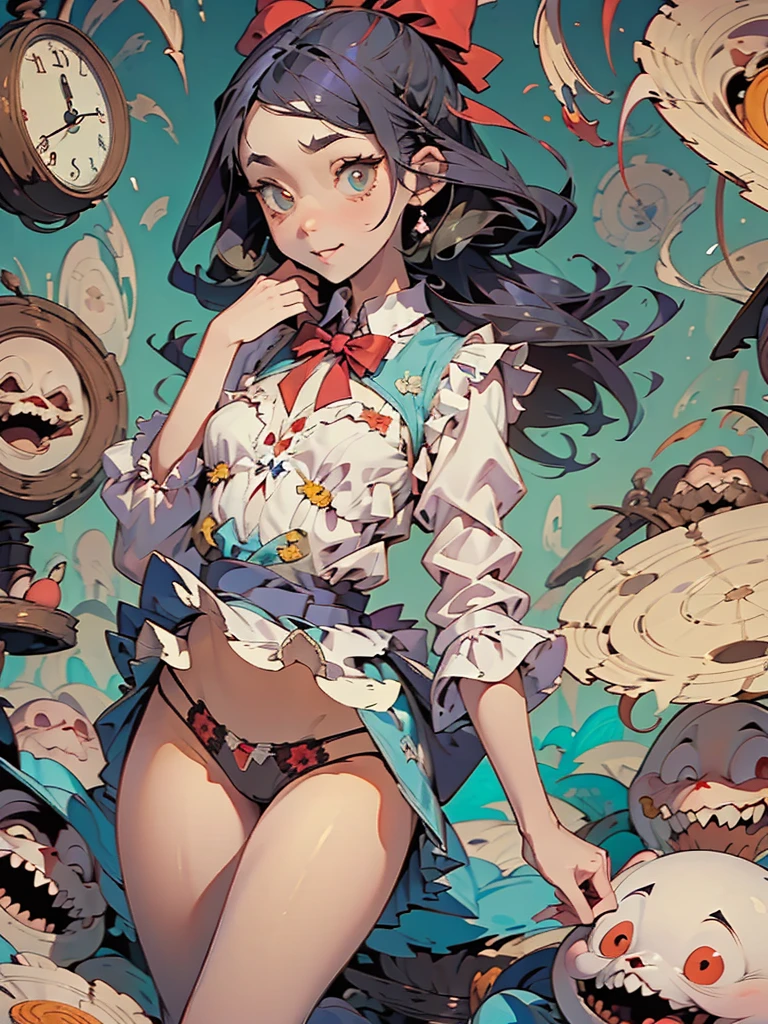 Alice in Wonderland、Showing off her panties