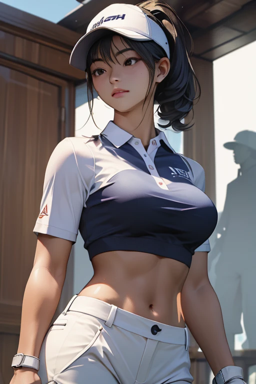 highest quality、masterpiece、High sensitivity、High resolution、One Woman、Slim Body、Professional Golfer