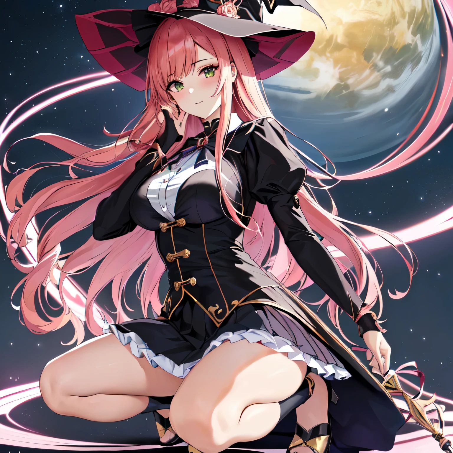 garota de anime sentada, the anime girl is squatting, estilo de arte anime moe, Hinata Hyuuga, linda garota de anime agachada, fanart de marin kitagawa, the anime girl is running, por Jin Homura, coxas!!!, dynamic!!, coxas!!!!!!, arte em alta qualidade, glamor anime witch casting magic, garota sexy, garota muito bonita, peitos grandes, meias de redinha, garota com pernas cruzadas, pernas perfeitas, garota sensual, decote bonito, peitos perfeitos (decote a mostra)) unbuttoned steal buttons, decote sensual, garota sexy, rosto provocativo
