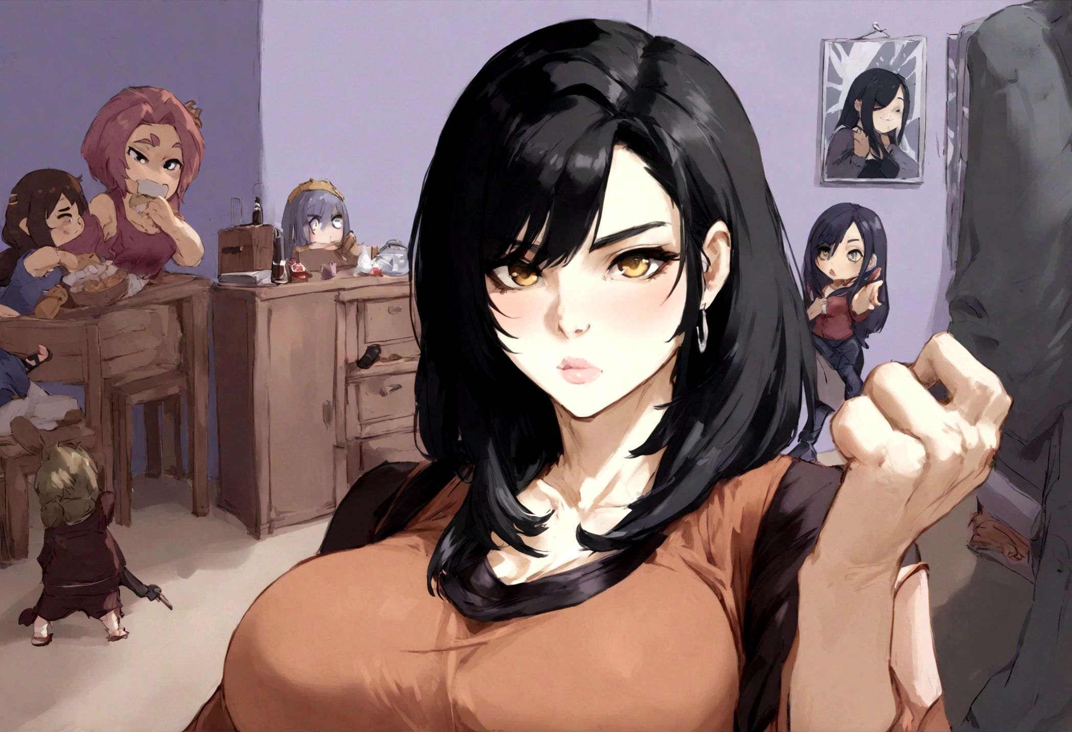 Chica anime con gran culo en camisa morada y medias., maya fey de ace abogado, grueso, Nico Robin, lindosexyrobutts, agachado, backlit, hinata hyuga, hermosa chica anime en cuclillas, oppai, big booty, tifa lockhart, tifa, cola gruesa, kate obispo, strongest pose, abrazando sus rodillas