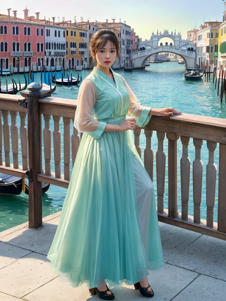80 mm, epic realistic, Oil painting of dancers on a boat in Venice, 1920s,(bridge of sighs background), By range Murata, There is a huge red sun in the background, amazing, Tangled, Paul Gauguin, van gogh, Artwork by Greg Rutkowski and Artgerm, 柔和的Movie燈光, Adobe Lightroom, Photography Lab, HDR, Wheels within wheels, Very detailed, (Depth of Field:1.4), (Hidden Shot:1.22), Neutral Color, (HDR:1.4), (Pastel colors:1.4), (Wheels within wheels), (Art Station:1.2), Extremely detailed, Dramatic, Wheels within wheels details, (Technicolor:0.9), (Rutkowski:0.8), Movie, detailed, Soft Light, sharp, Exposure Blending, Medium shot, Bokeh, (HDR:1.4), High contrast, (Movie, Cyan and Orange:0.85), (Pastel colors, dull color, Soothing Tones:1.3), Low saturation, (Extremely detailed:1.2), (Black:0.4), Soft Light, sharp, Exposure Blending, Medium shot, Bokeh, (HDR:1.4), High contrast, (Movie, Cyan and Orange:0.85), (Pastel colors, dull color, Soothing Tones:1.3), Low saturation, (Extremely detailed:1.2), (Black:0.4), (Wheels within wheels details:1.12), HDR, (Wheels within wheels details, Extremely detailed:1.15)