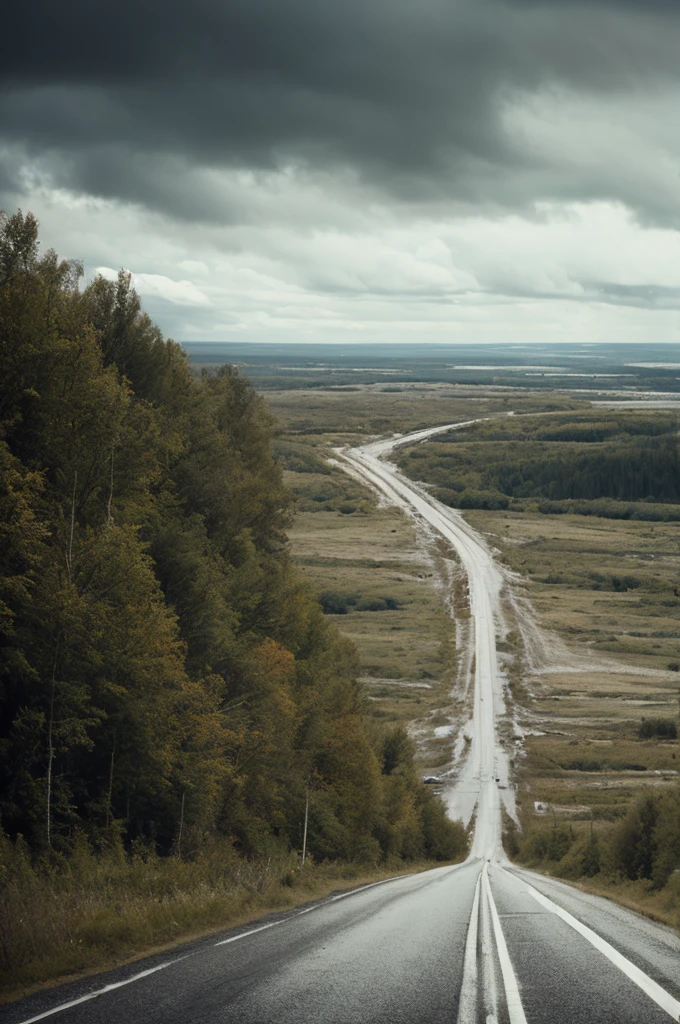 environmentart, No Man, scenecy, exteriors, Rochas, The bird, Skysky, Clouds, mont, daysies, concept-art,There is a road in the middle