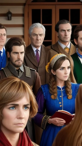 Iaudian friends gathered, focus on the characters' faces.
