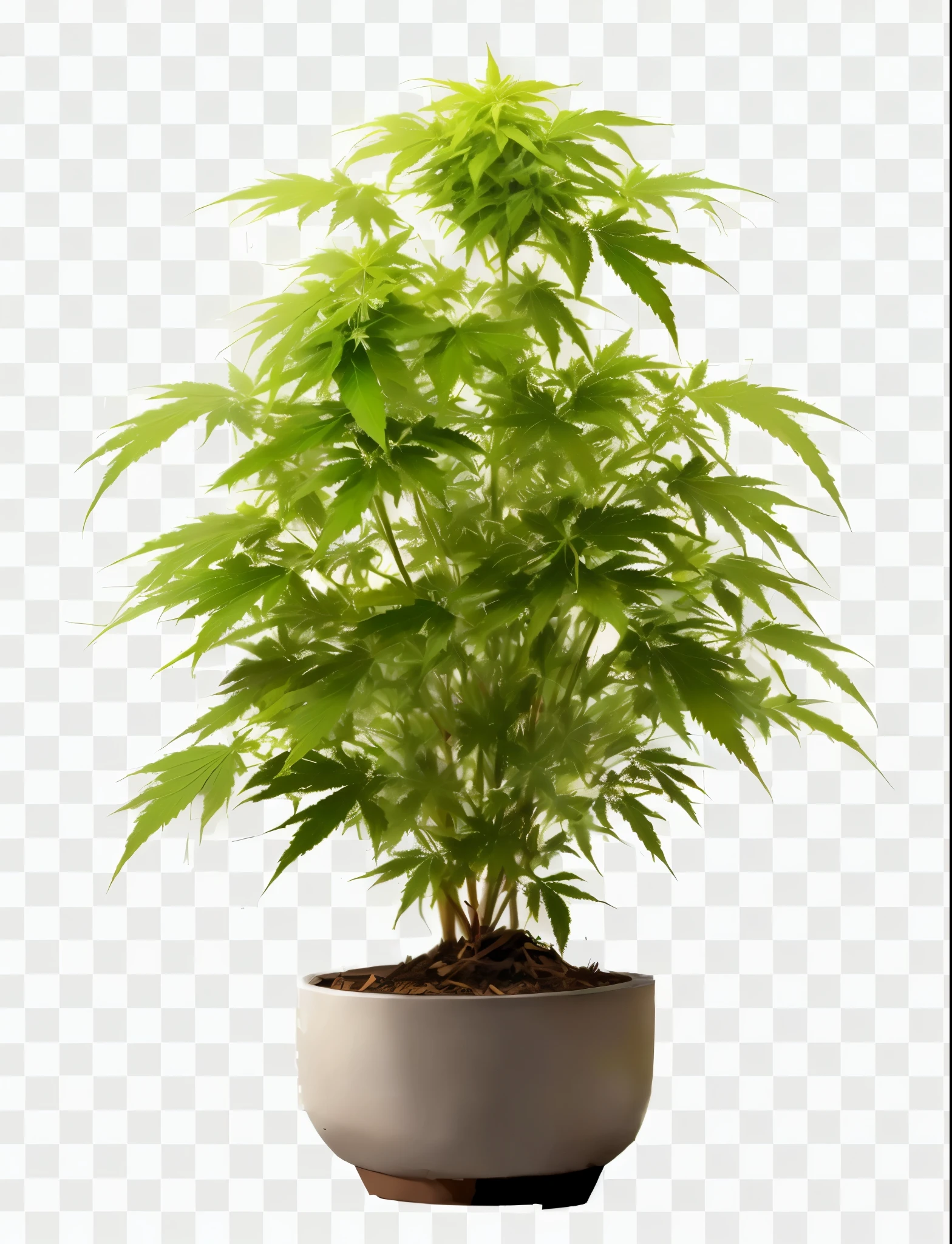 a close up of a potted plant with green leaves, weed background, marijuana greenery, marijuana plants, marijuana leaves ) wet, pot leaf, marijuana trees, with green cannabis leaves, marijuana ) wet, hemp, potted plant, cannabis, pot plants, weed, 420, 4 2 0, marijuana asymmetrical, marijuana, high quality product image”, high quality realistic, brown color pot