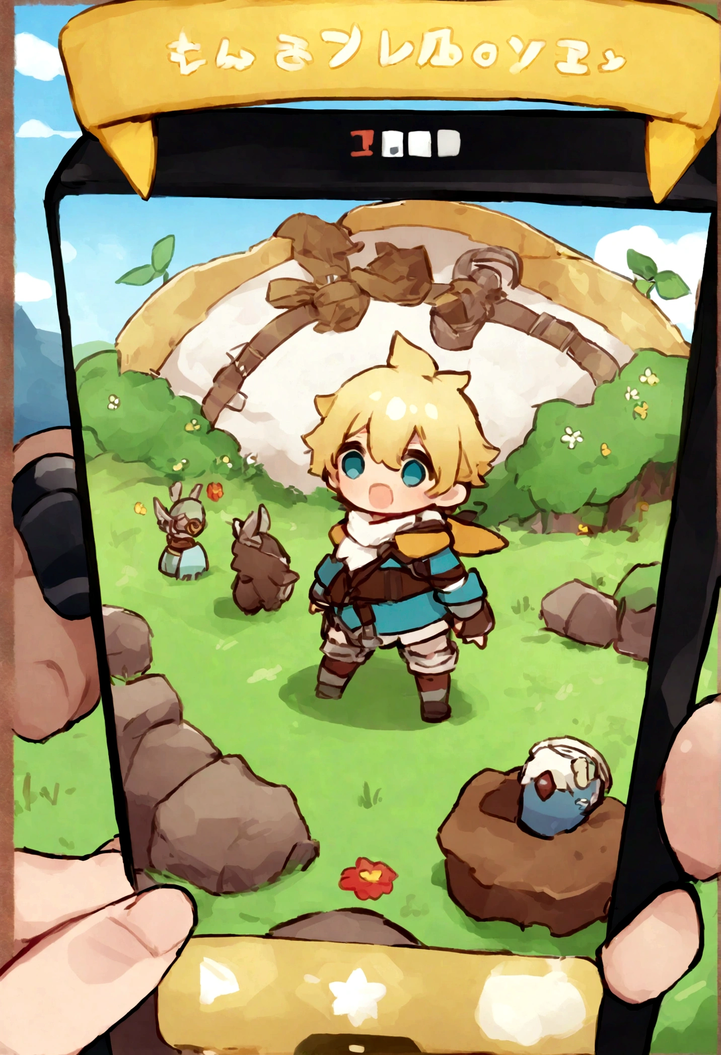 YouTube thumbnail of a gameplay video called Forager
