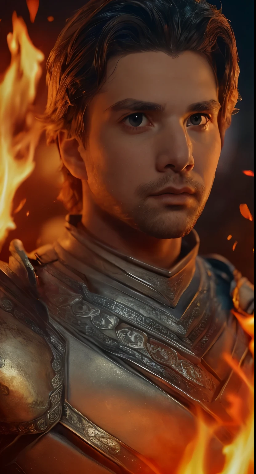 (((Cinematic epic poster))) of Criston Cole wearing a combat armor, Gothic style, (((detailed face))), (a detailed RAW photo of a ), (master part:1.0), (best quality:1.4), (Ultra Highres:1.2), (photorealistic:1.4), 8K resolution, Canon EOS R5, 50 millimeters, Absurd, Ultra Detailed, sharp focus, Cinematic lighting, detailed face, (ULZZANG-6500-V1.1), detailed skin texture, pale skin, chest round, (pale :0.5), Cinematic lighting. (((Abstract flames background, cinematic lighting )))