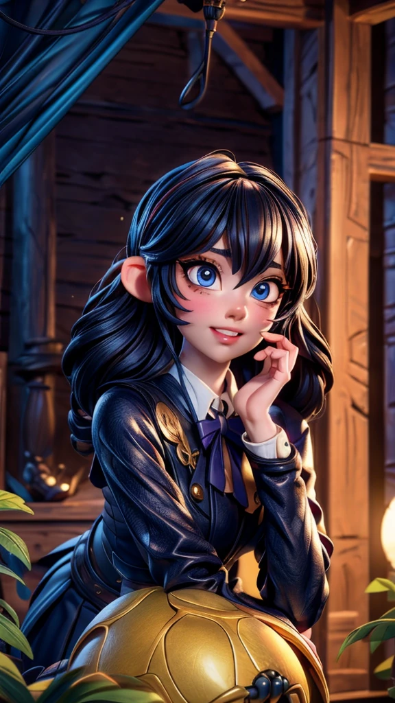 a girl riding a giant spider, beautiful detailed eyes, beautiful detailed lips, extremely detailed eyes and face, long eyelashes, school uniform, fantasy, (best quality,4k,8k,highres,masterpiece:1.2),ultra-detailed,(realistic,photorealistic,photo-realistic:1.37),vibrant colors,dramatic lighting,cinematic,highly detailed,award winning,digital painting,concept art,surreal,ethereal