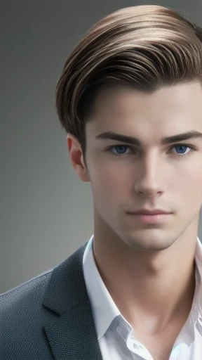 German Young  man, focus on the character face.