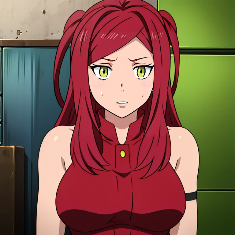 source_anime, long hair, yellow eyes, red hair, sexy outfit

solo icon 