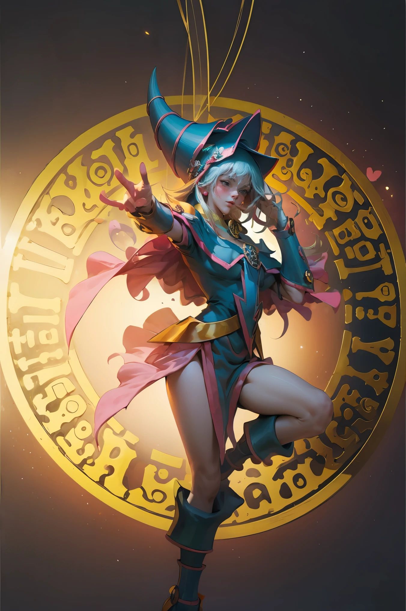 Dark wizard Gils 20 years old. joven, sexy, Pose sujestiva y sensual. magic circle background. magia en el aire, Levitando. The magic of the heart. 